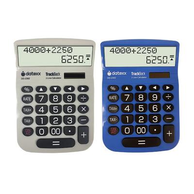 CALCULATOR  2 LINE TRACKBK WAL