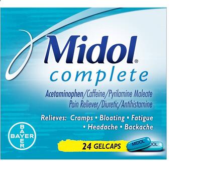 MIDOL COMPLETE GELCAPS 24'S