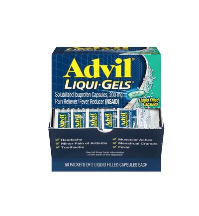 ADVIL LIQUI-GELS 50'S 25'S