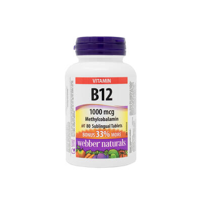 WEB-VITAMIN B12 SL 1000MCG 80'