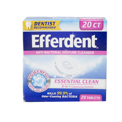 EFFERDENT DENTURE CLEANSER 20