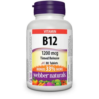 WEB-VIT B12 1200MG TR 80 TABS