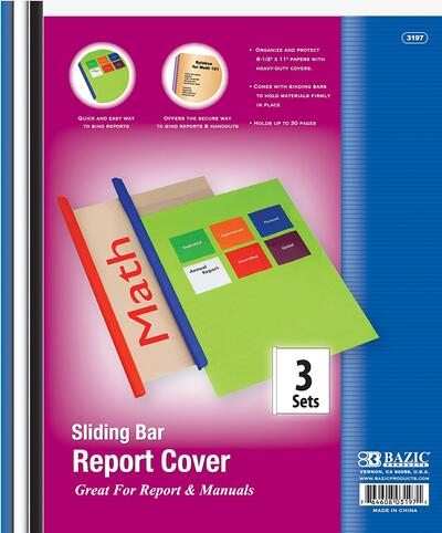 BAZIC CLEAR FRONT REPORT COVER