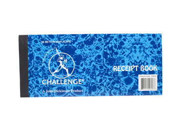 CHALLENGE RECEIPT BOOK 