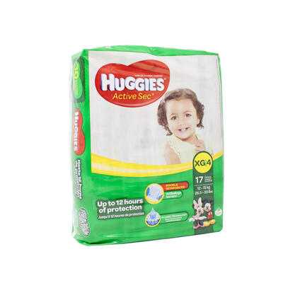 HUGGIES ACT.SEC XL ST4 18