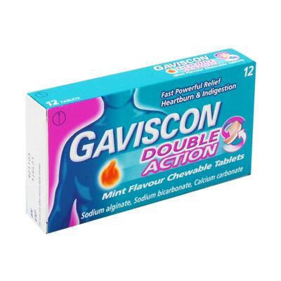 GAVISCON DOUBLE ACTION 12'S