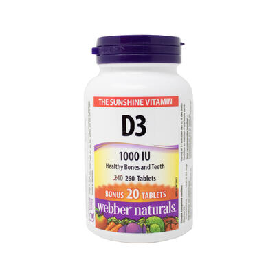 WEB-VITAMIN D3 TABS 1000MG 260