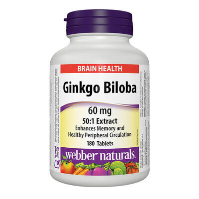 WEBBER GINKGO BILOBA EXT 60MG 180