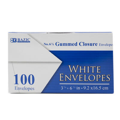 BAZIC #6 PEEL&SEAL WHITE ENVELOPE