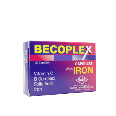 BECOPLEX C. IRON CAPS 30'