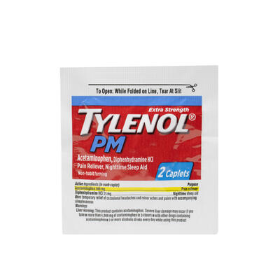 TYLENOL E/S PM CAPS 50'S