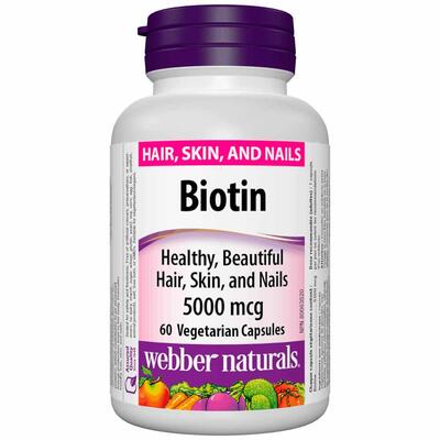 WEB-BIOTIN 5,000MCG VEG CAPS